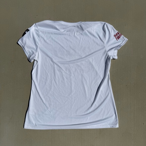 San Francisco 49ers Nike Dri Fit Tee “11 On Flag” White & Red NFL Official Sz XL - Picture 7 of 8